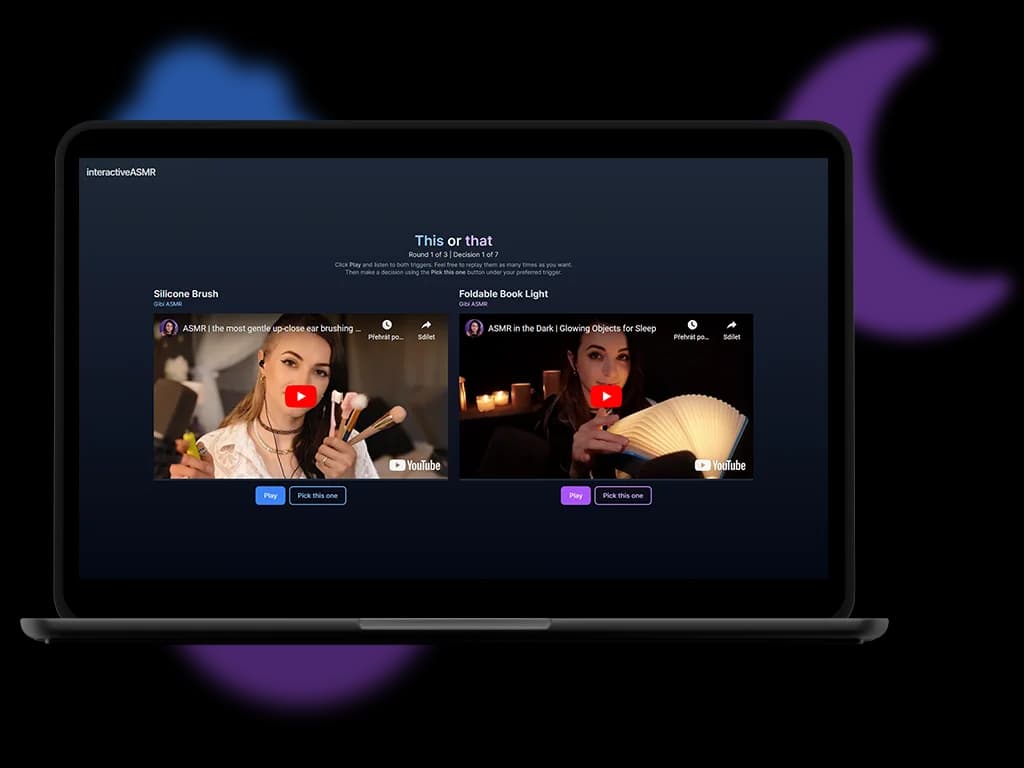 interactiveASMR showcase